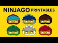 NinjaGO Lego Coloring Page Mask Printables