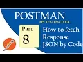 API Testing using Postman Coding Fetch Response JSON content