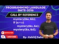 Programming Language GATE-2016 Problem Solution