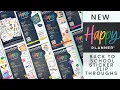 NEW HAPPY PLANNER BACK TO SCHOOL STICKER BOOK FLIP THROUGHS