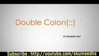 Double colon - Constructor reference example