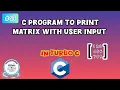 C Program to print 3 3 matrix in Turbo C