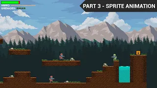 PyGame Scrolling Shooter Game Beginner Tutorial in Python - PART 3 Sprite Animation