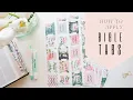 How to apply Bible Tabs to your Bible