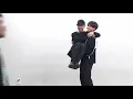 Jungkook carrying Jimin bridal style