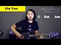 Download Lagu Chord Gampang (Fix You - Coldplay) by Arya Nara (Tutorial Gitar) Untuk Pemula