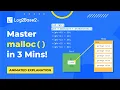 Master malloc in C - Animated Explanation in 3 Minutes Log2Base2