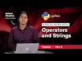 How to work with Operators and Strings Basics Of Python Part 2 Data Science