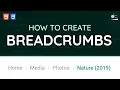 How to Create Breadcrumbs for Websites using HTML CSS - Web Design Tutorial