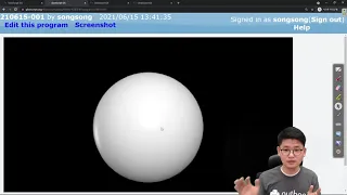Vpython 1 - 3D sphere box