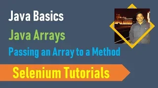 22A Java Basics for Selenium - Java Arrays