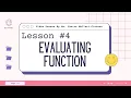LESSON Evaluating Function