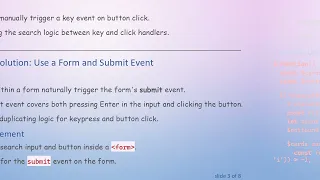 Implementing a Searchable List with Button Click and Enter Key Using JavaScript