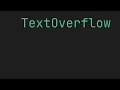 FLUTTER TextOverflow Text class overflow property
