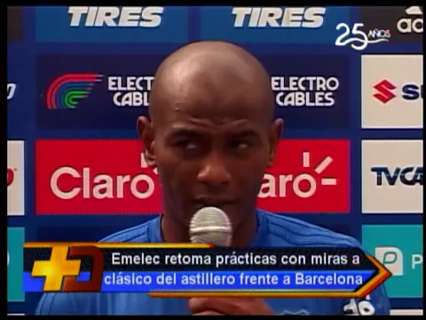 Emelec retoma prácticas con miras a clásico del astillero frente a Barcelona