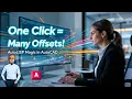 Create Multiple Offsets Instantly in AutoCAD AutoLISP Trick