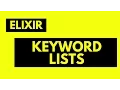 Keyword Lists in Elixir