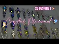 CRYSTAL PLACEMENT HOW TO APPLY CRYSTALS TO NAILS 20 DESIGNS ANNOUNCING GIVEAWAY WINNERS