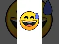Draw a sweat smile emoji