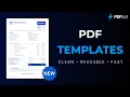 PDF Templates Design Once Generate Thousands