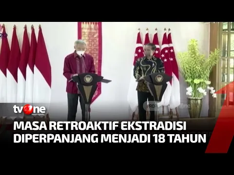 Presiden RI Teken Perjanjian Ekstradisi Dengan Singapura