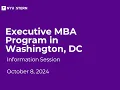 NYU Stern EMBA DC Information Session
