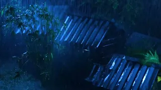 Fall Asleep in 5 Minutes 🌧️ Heavy Rain and Thunder on Tin Roof for Deep Sleep and Stress Relief