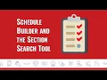PPHC Registration Resource Series Schedule Builder and the Section Search Tool