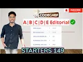 Codechef Starters 149 A B C D E Kill Monsters both versions Editorials Solutions
