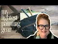 My Lightweight Watercolor Plein Air Materials Acrylic Landscapes in the Studio Art Show News