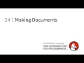 Fast Introduction for Programmers Making Documents