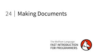Fast Introduction for Programmers Making Documents