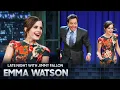 Emma Watson Teaches Jimmy Her Dance Moves from The Perks of Being a Wallflower Fallon Flashback