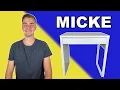 Step by Step Small Micke Desk IKEA Tutorial