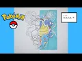 Coloring Squirtle and Blastoise Pokemon Roshie Coloring Pages