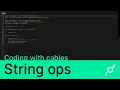 coding with cables - string ops