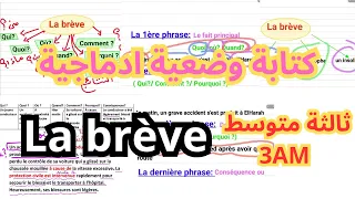 كيفية كتابة La Brève فرنسية ثالثة متوسط3AM 