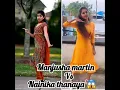 Lagu Manjusha martin vs Nainika thanaya😱| subscribe|#short #shortfeed