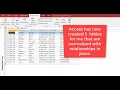 Normalising data in access