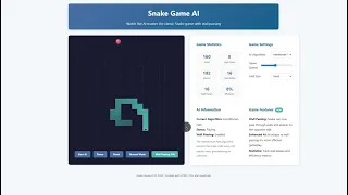 Snake Game AI Using HTML CSS and JavaScript with Source Code
