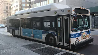 MTA NYCT starting its engine on the B61 layover