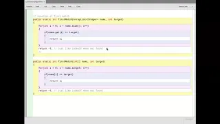 Common Array Algorithms First Match