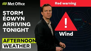 23/01/2025 –  Red warnings in effect – Afternoon Weather Forecast UK – Met Office Weather