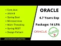 Oracle Interview questions on java