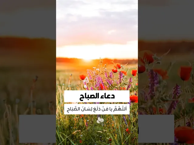 ⁣دعاء الصباح 