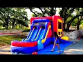 Waterslide Moonwalk and Bouncy House Rentals Sandismoonwalk com Austin TX