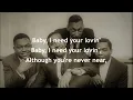 Baby I Need Your Lovin' THE FOUR TOPS  (with lyrics)