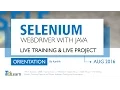Selenium with Java Advanced Framework Training and Project Orientation for Beginners
