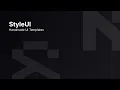Style UI Template provider website