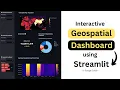 Interactive Geospatial Dashboard using Streamlit